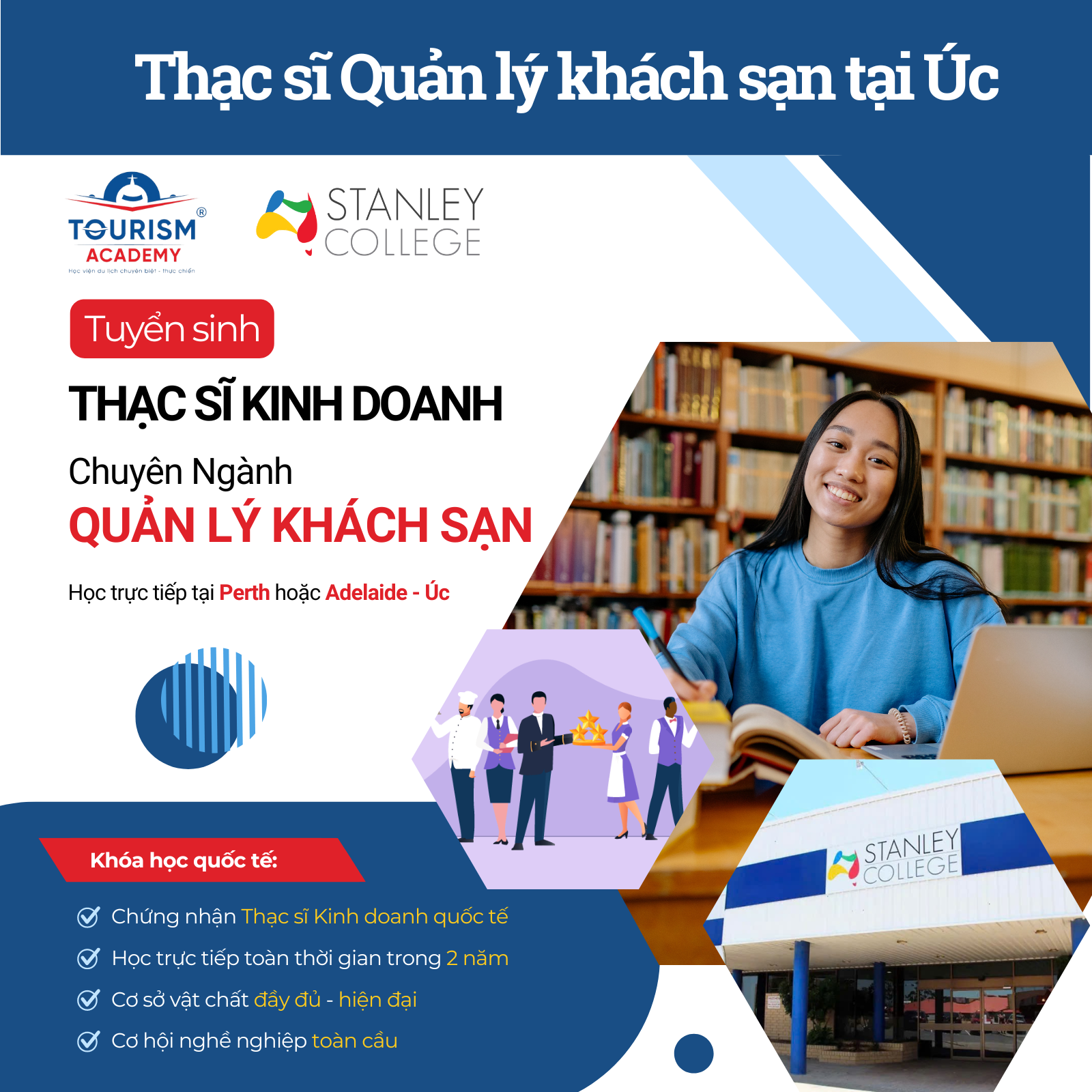 Khóa Học Thạc Sĩ Kinh Doanh Quản Lý Khách Sạn tại Úc